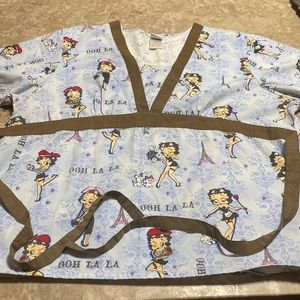 Betty Boop Scrub Top